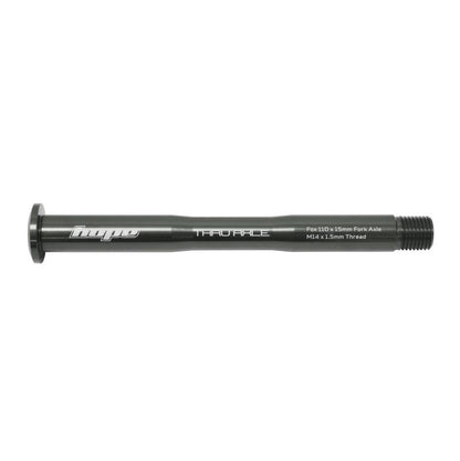 Axe de Roue Avant HOPE pour Fourche FOX 36/38 Fumé