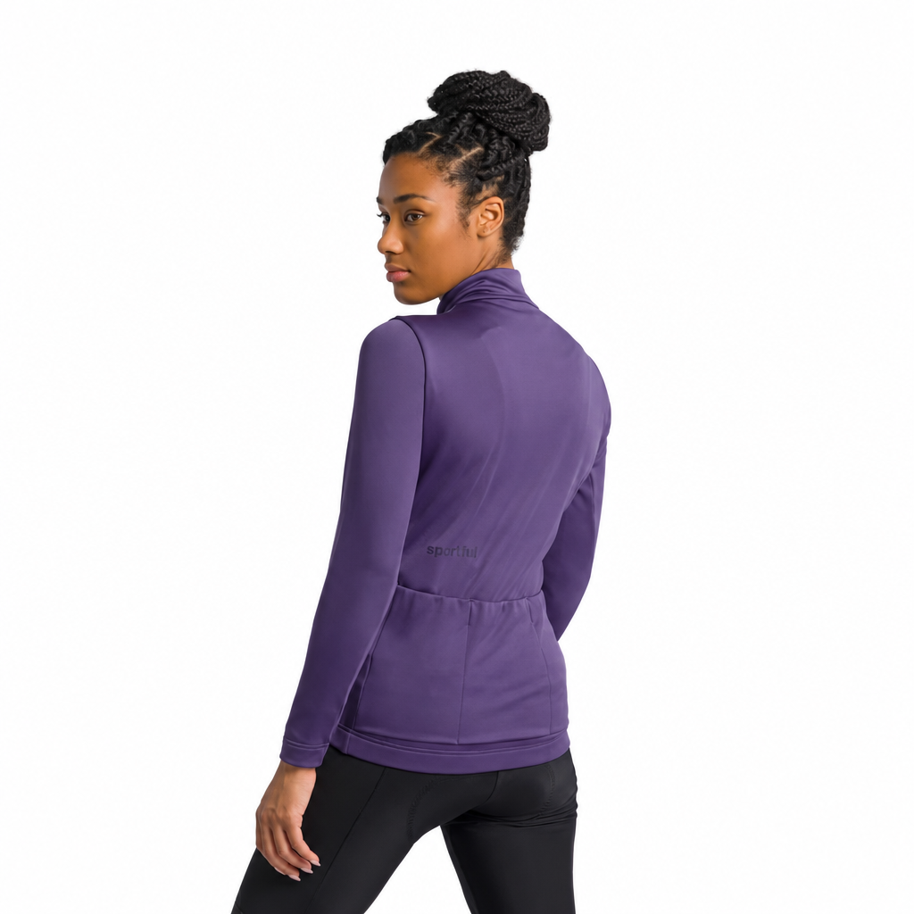 Veste SPORTFUL CLASSIC 2 Femme Violet, dos sur fond blanc