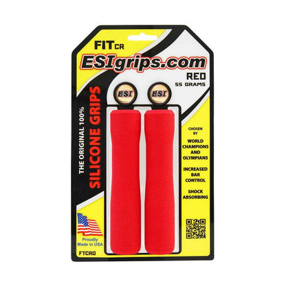 Grips ESI FIT CR (CHUNKY/RACER'S EDGE COMBO) 130 mm Rouge
