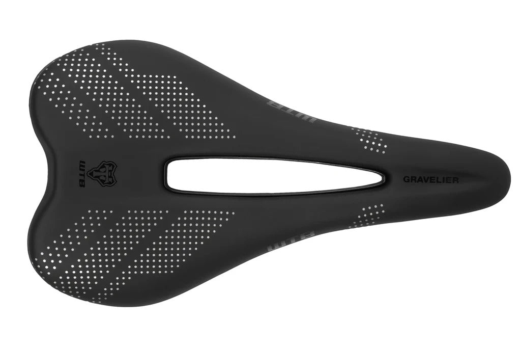 Selle WTB GRAVELIER Medium 140mm Rails Cr-Mo Noir