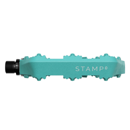 Pédales Plates CRANKBROTHERS STAMP 0 Small Turquoise