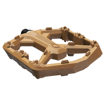 Pédales Plates CRANKBROTHERS STAMP 0 Large Marron