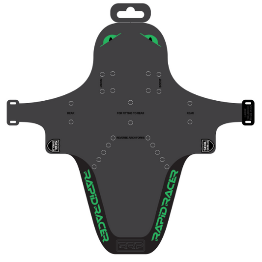 Garde-boue RRP EnduroGuard Standard (fourche 80 à 120mm) Noir/Vert fluo