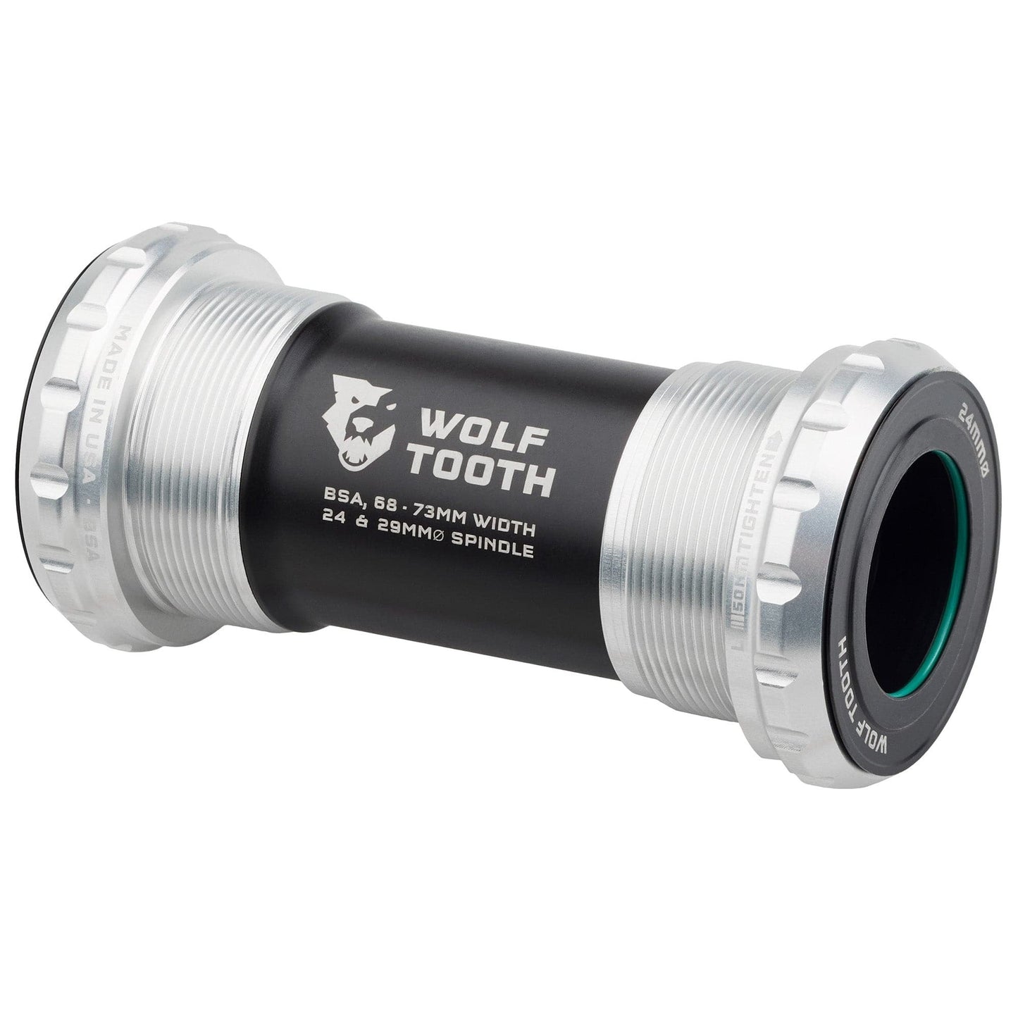 Boitier de Pédalier WOLFTOOTH BSA 30mm Raw Silver