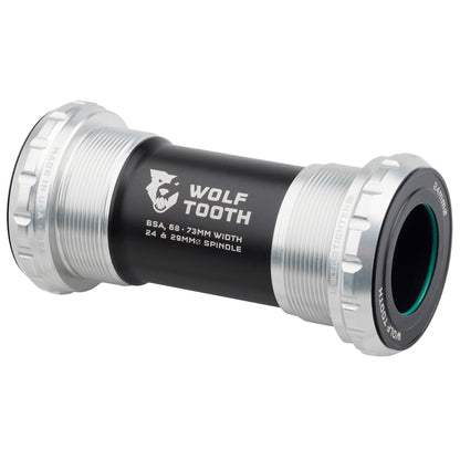 Boitier de Pédalier WOLFTOOTH BSA 24mm Raw Silver