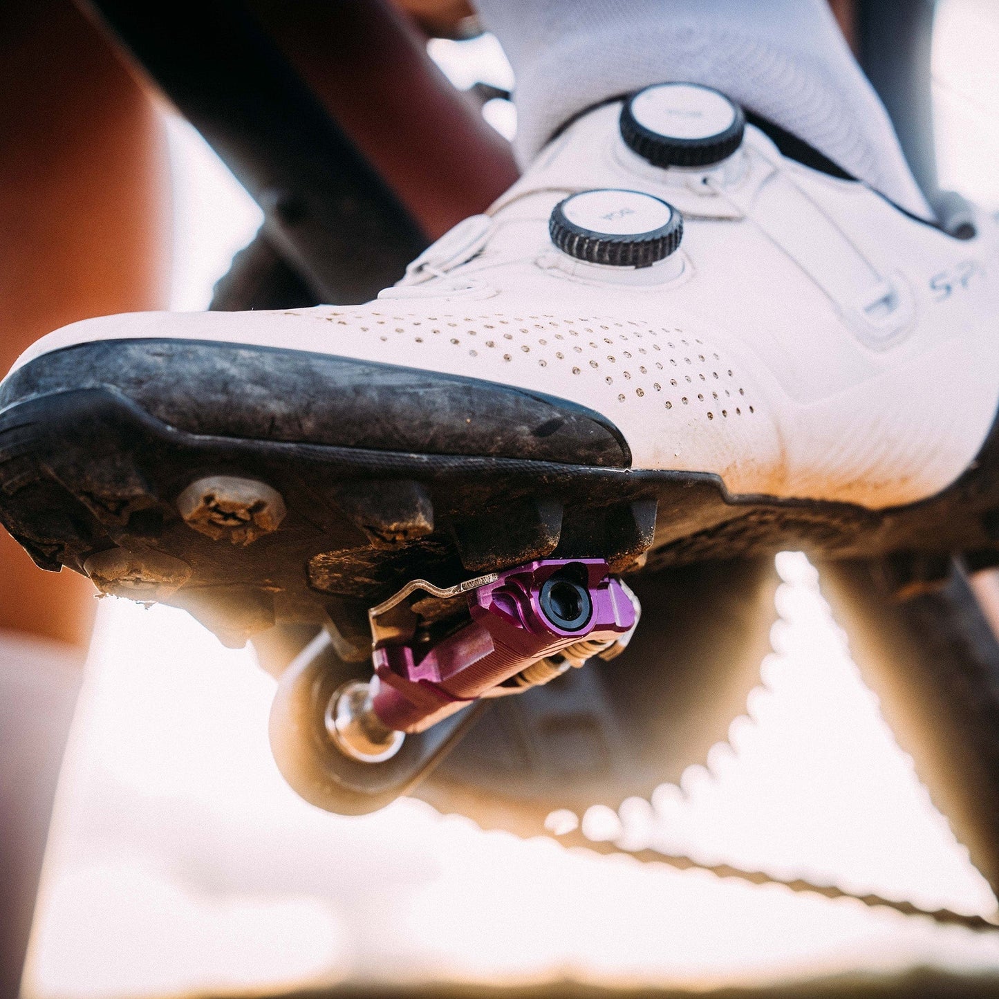 Pédales WOLF TOOTH DEL GRAVEL RACE Clipless Violet