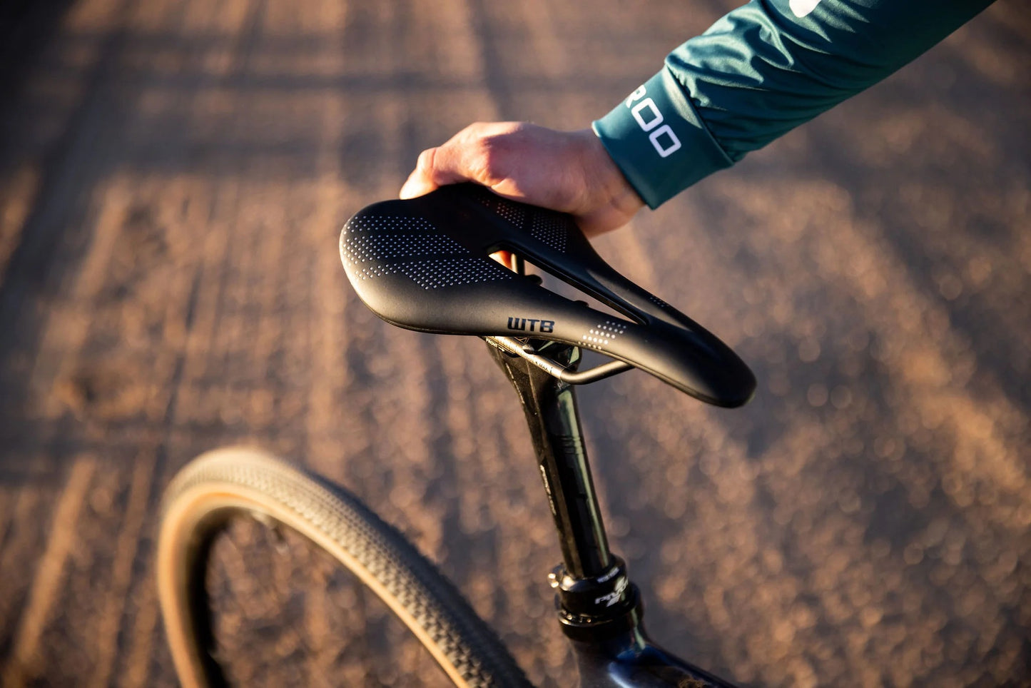 Selle WTB GRAVELIER Medium 140mm Rails Cr-Mo Noir