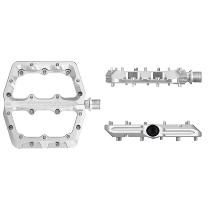 Pédales Plates WOLF TOOTH WAVEFORM Large Argent