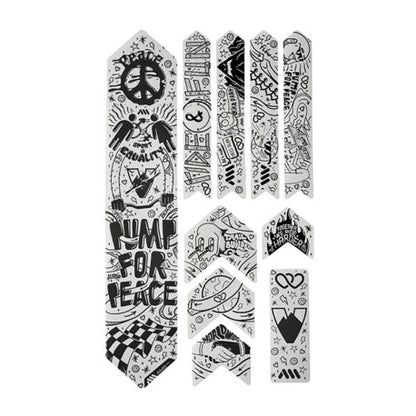Protection Adhésive pour Cadre ALL MOUNTAIN STYLE EXTRA Pump for Peace Noir