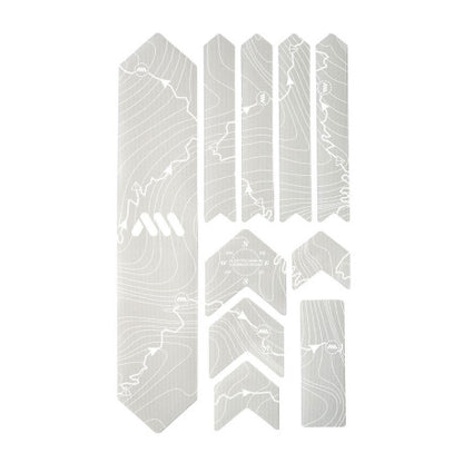 Protection Adhésive pour Cadre ALL MOUNTAIN STYLE EXTRA Tracks Blanc