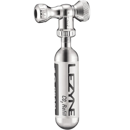 Percuteur CO2 LEZYNE CONTROL DRIVE + Cartouche CO2 Filetée Argent