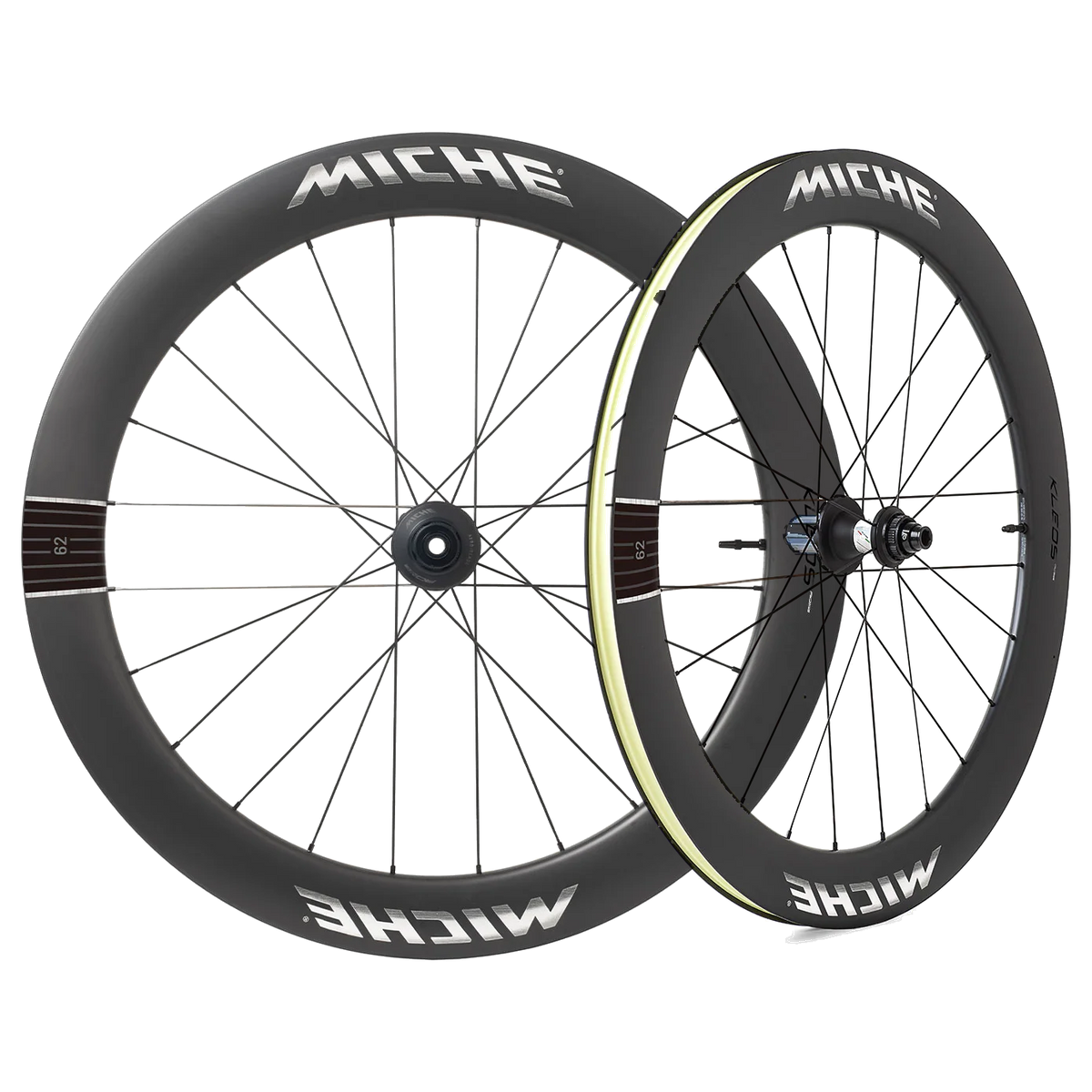 Paire de Roues MICHE KLEOS RD DX62 Tubeless Ready (Center Lock) Team Edition