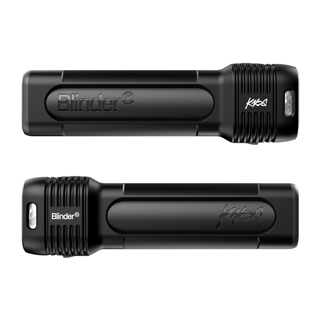 Éclairage Avant KNOG BLINDER PRO 1400 — vues du dessus et du dessous