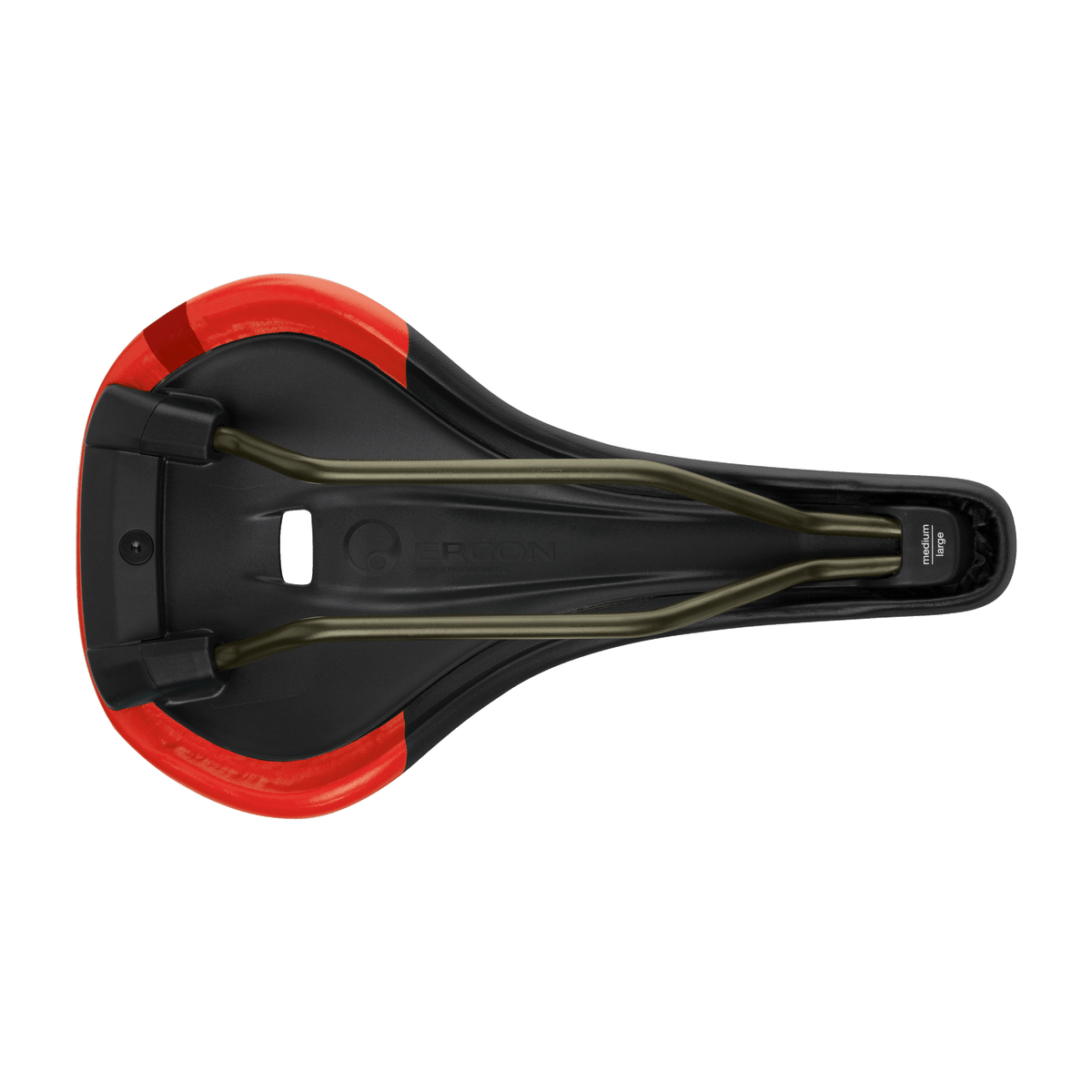 Selle ERGON SM Pro M/L Rouge Rails TiNox — vue complémentaire