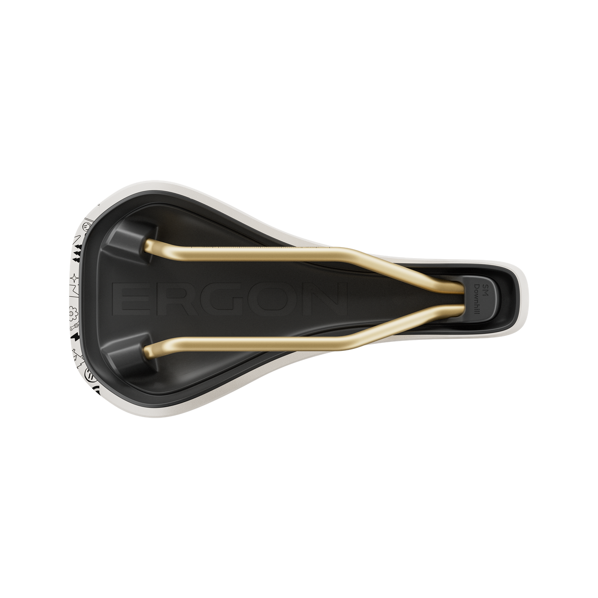 Selle ERGON SM Downhill Comp Rails CrMo - Édition Limtée Vali Höll Blanc — vue complémentaire