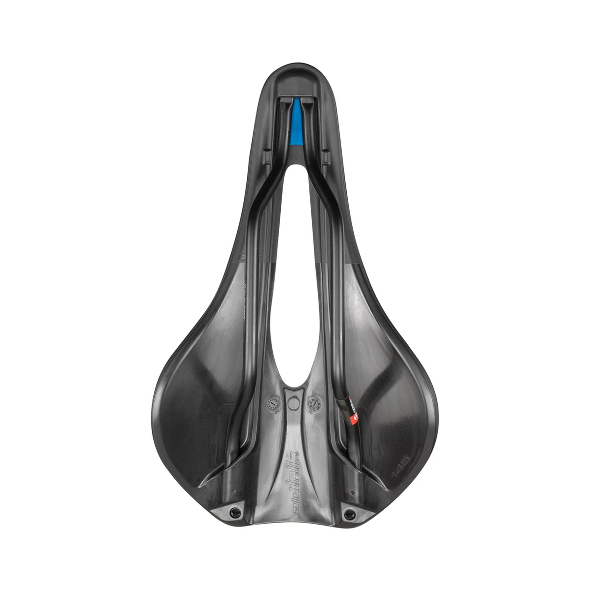 Selle SELLE ITALIA NOVUS EVO BOOST SUPERFLOW L Rails Manganèse Noir — vue de dessous