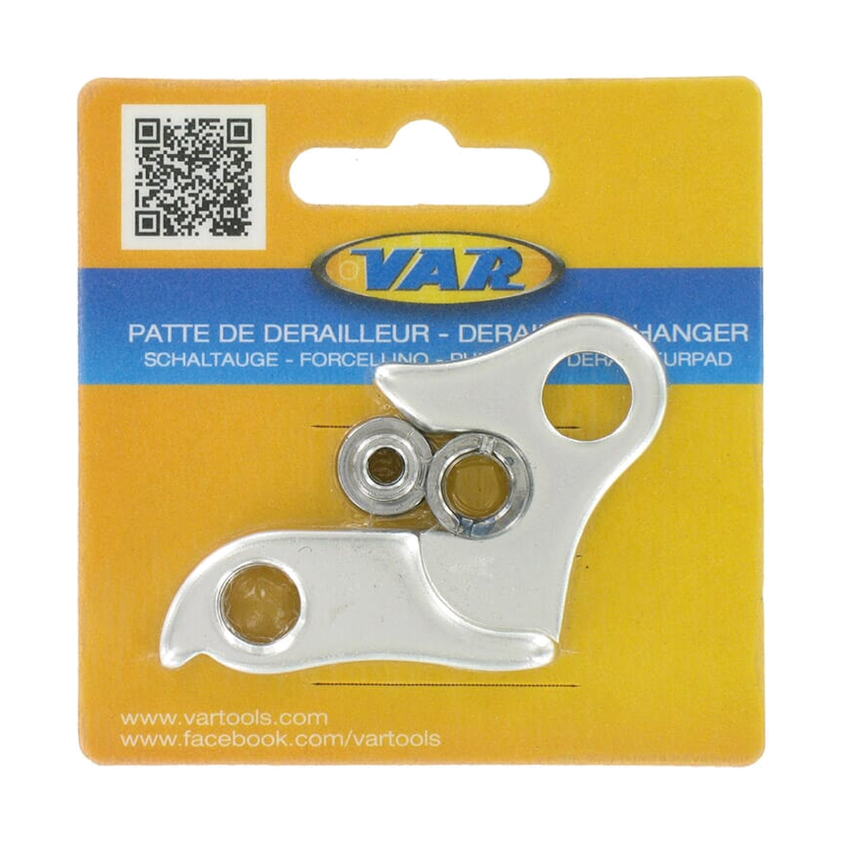 Patte de Dérailleur VAR DH-69009 BMC/B'Twin/Cube/Focus/Giant/Lapierre/Specialized — vue produit sur fond blanc