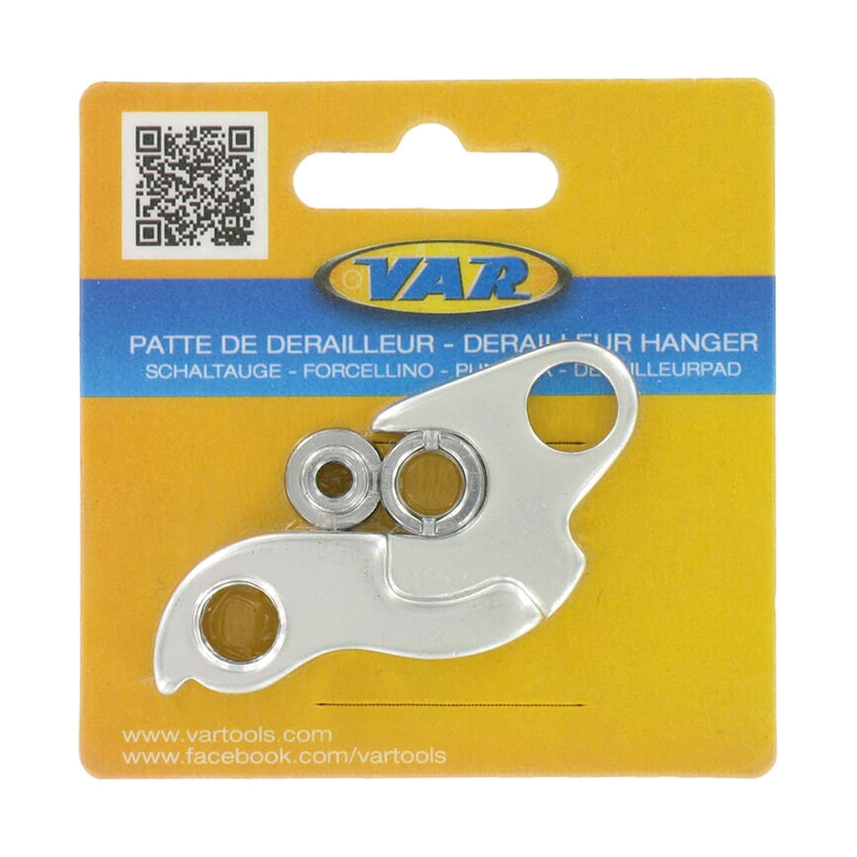Patte de Dérailleur VAR DH-69014 BMC/B'Twin/Canyon/Cube/Focus/KTM/Lapierre/Orbea — vue produit sur fond blanc