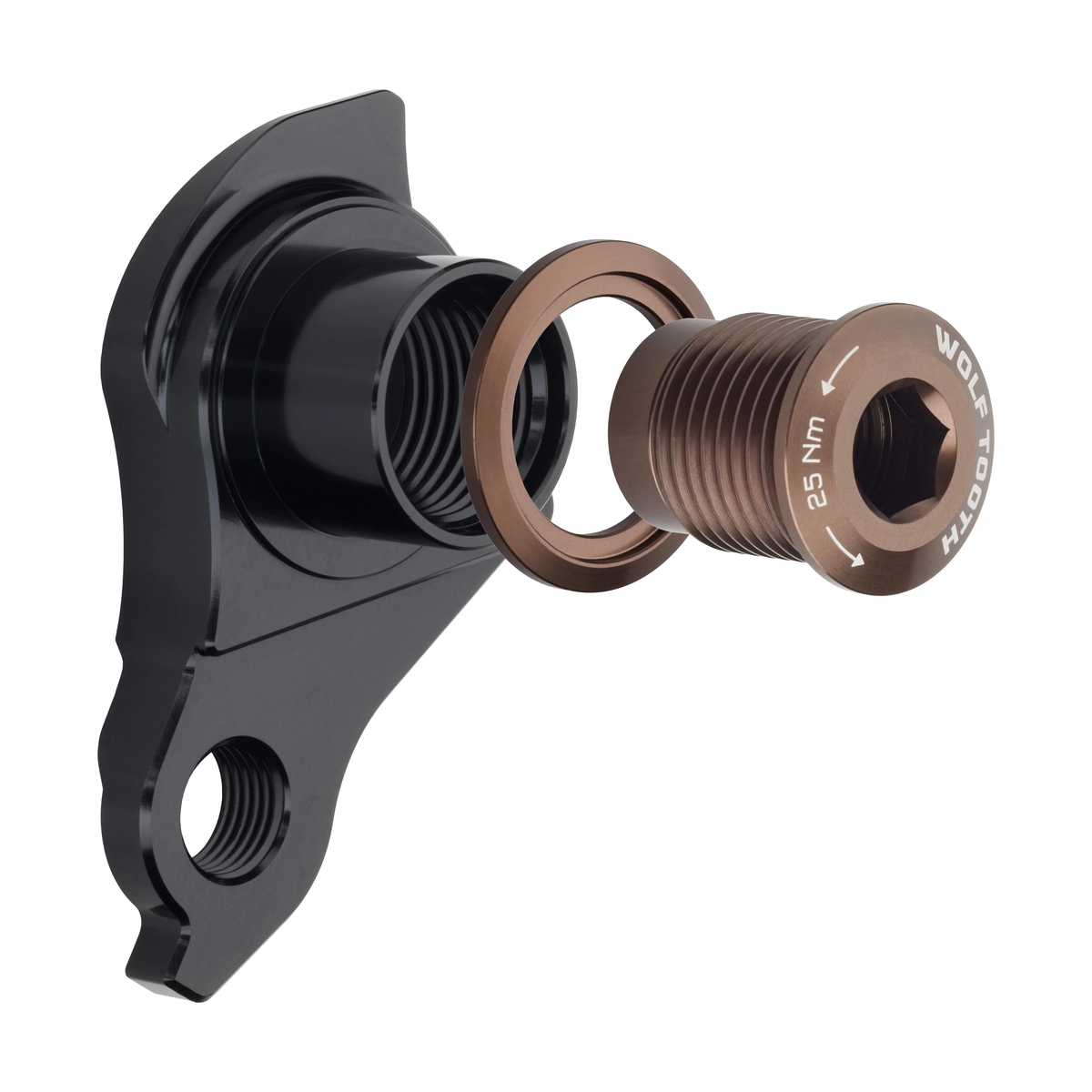 Patte de Dérailleur WOLFTOOTH UDH Expresso — vue produit sur fond blanc