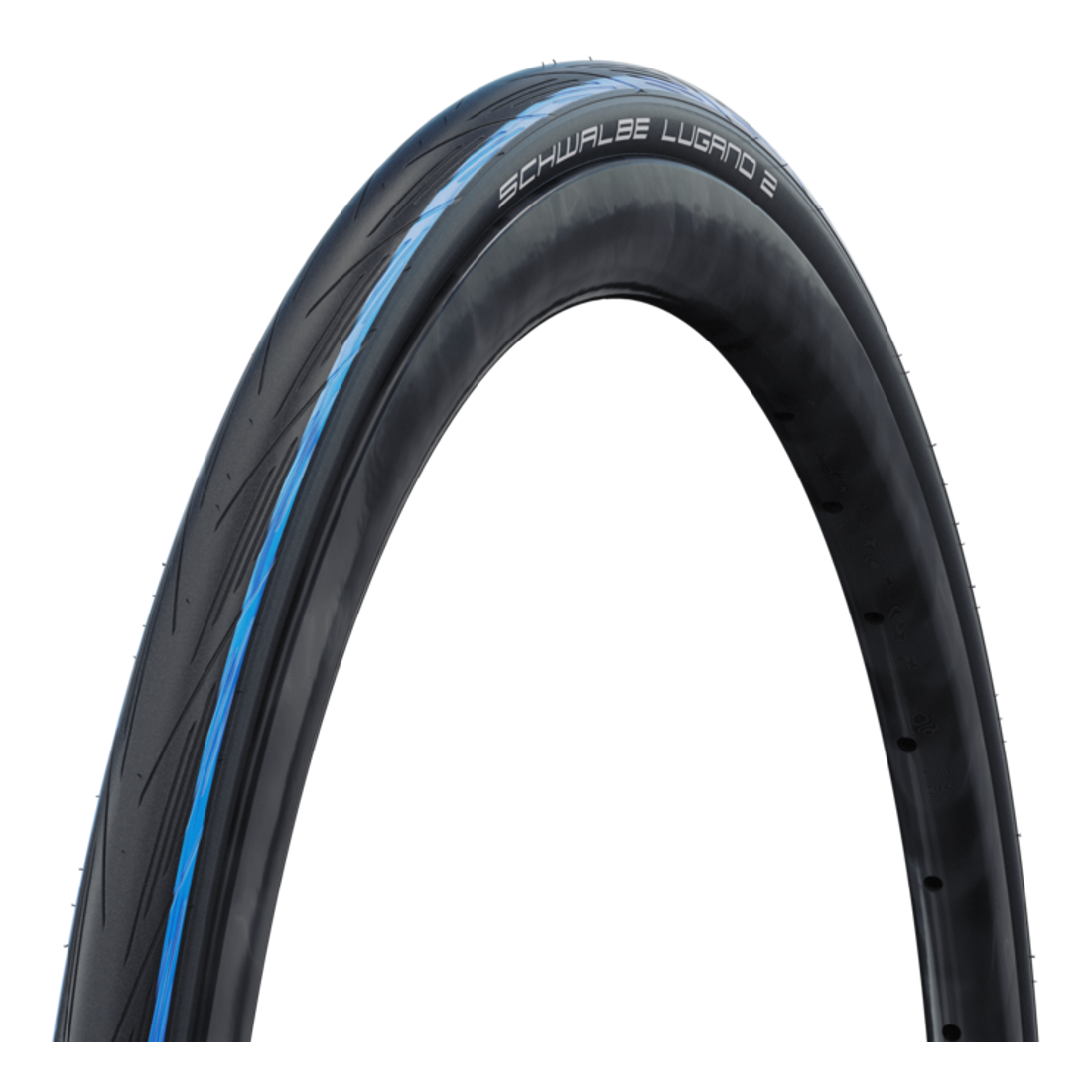 Pneu SCHWALBE LUGANO II 700c K-Guard Tubetype Bleu
