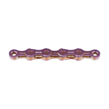 Chaîne 11V KMC TT11 Waxed Neo Chrome Ciré — photo produit sur fond blanc