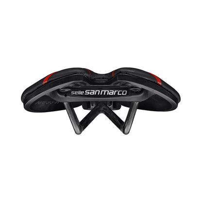 Selle SAN MARCO ASPIDE SHORT OPEN-FIT CARBON FX NARROW Rails Carbone — vue complémentaire