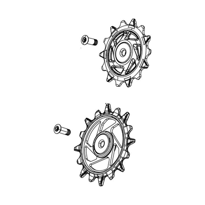 Galets de dérailleur SRAM Eagle T-Type / XPLR — illustration d’origine sur fond blanc