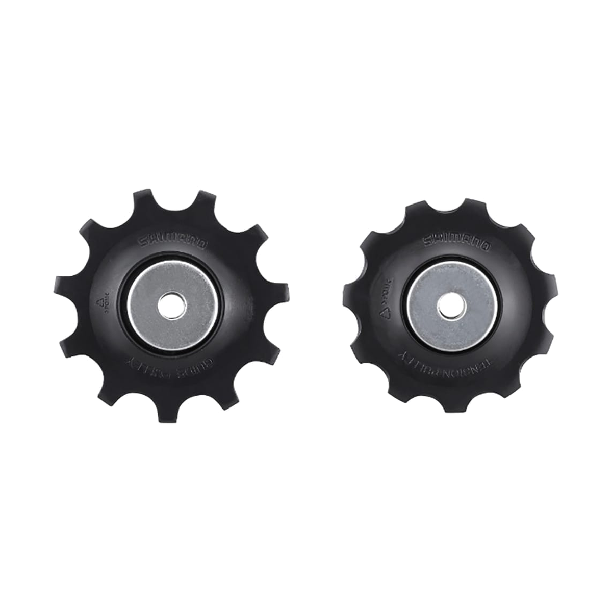 Galets de Dérailleur Arrière 10V SHIMANO DEORE RD-M6000 Chape Moyenne — pièce sur fond blanc