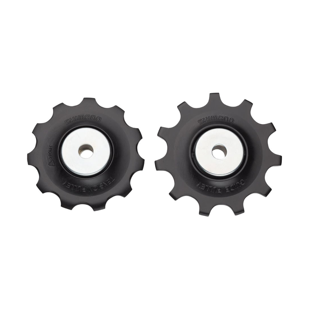Galets de Dérailleur Arrière 11V SHIMANO SLX M7000 / METREA U5000 #Y5RS98010 Noir — pièce sur fond blanc