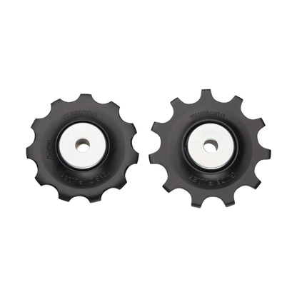Galets de Dérailleur Arrière 11V SHIMANO SLX M7000 / METREA U5000 #Y5RS98010 Noir — pièce sur fond blanc