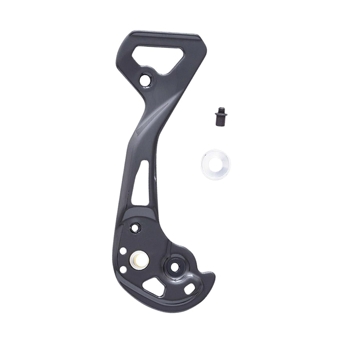 Chape de Dérailleur Arrière  Externe Longue SHIMANO XTR M9000 SGS — pièce sur fond blanc