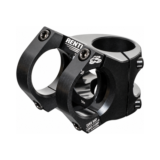 Potence RENTHAL APEX V2 Noir — vue principale sur fond blanc