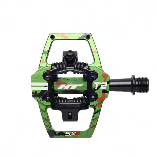 Pédales BMX HT COMPONENTS T2 SX Vert Camo