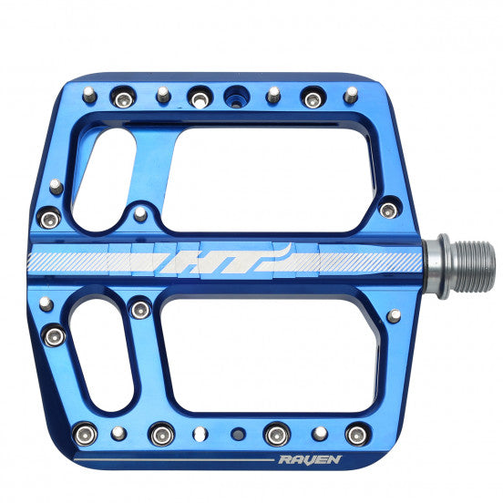 Pédales Plates HT COMPONENTS RAVEN ANS 12 Bleu