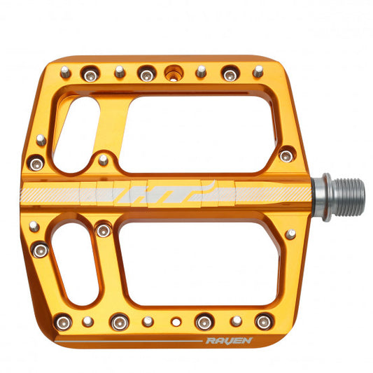 Pédales Plates HT COMPONENTS RAVEN ANS 12 Orange