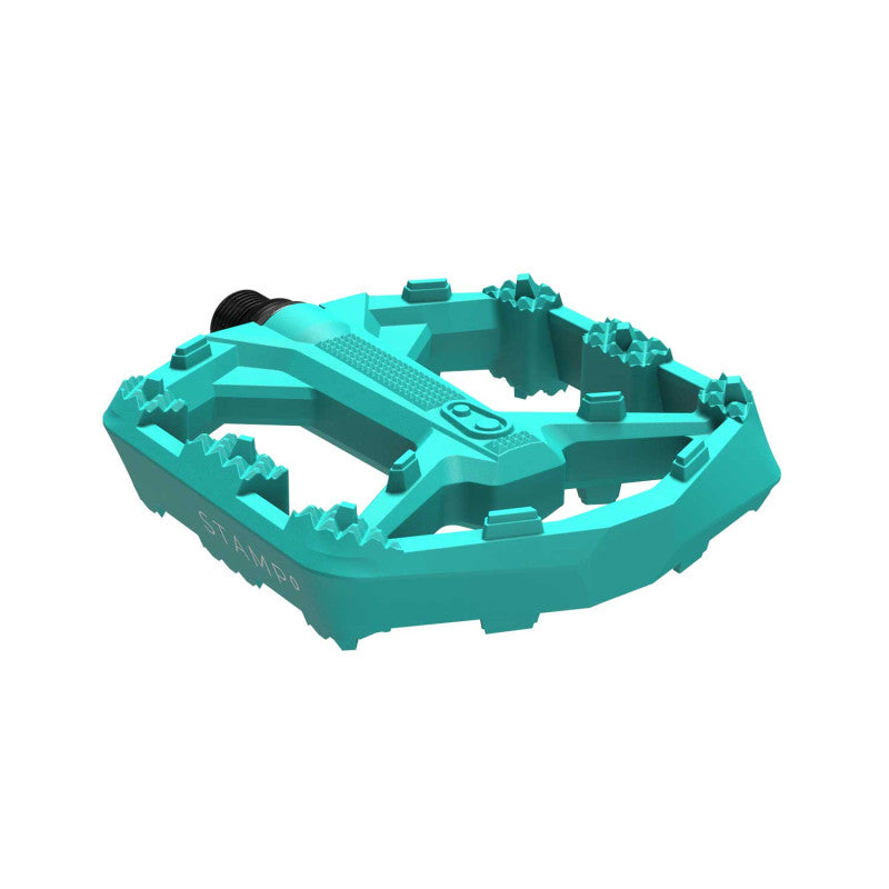 Pédales Plates CRANKBROTHERS STAMP 0 Large Turquoise