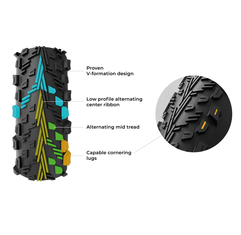 Pneu VITTORIA PEYOTE XC TRAIL 29x2.10 Graphene 4C Tubeless Ready Souple Noir