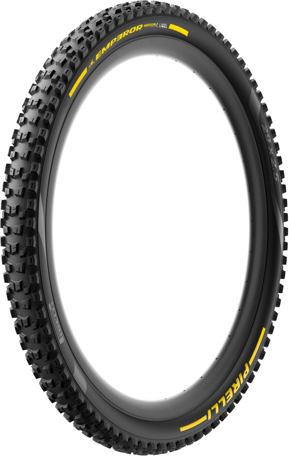 Pneu PIRELLI SCORPION EMPEROR 27.5x2.50 Supersoft DH+Wall Tubeless Ready Souple Noir/Jaune Team Edition