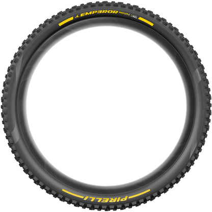 Pneu PIRELLI SCORPION EMPEROR 27.5x2.50 Supersoft DH+Wall Tubeless Ready Souple Noir/Jaune Team Edition