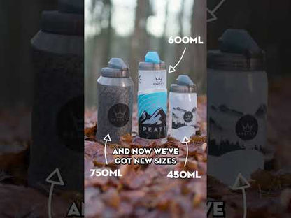 Kit Bidon et Porte-Bidon PEATY'S X FIDLOCK Logo (600ml) Fumé