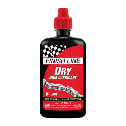 Lubrifiant pour Chaîne FINISH LINE DRY LUBE Teflon - Toutes Conditions (120 ml)