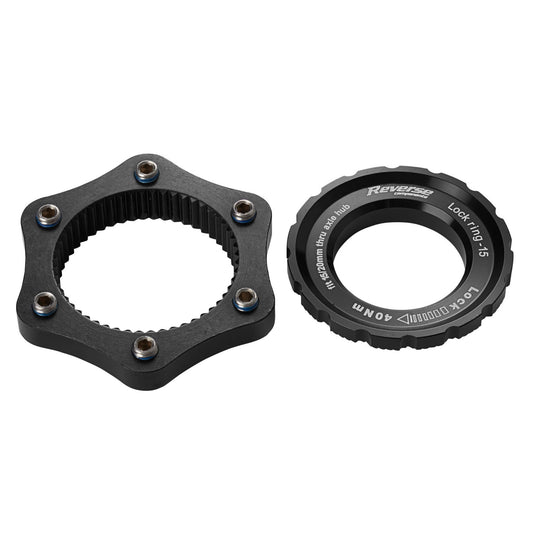 Adaptateur Centerlock > 6 Trous REVERSE COMPONENTS Noir