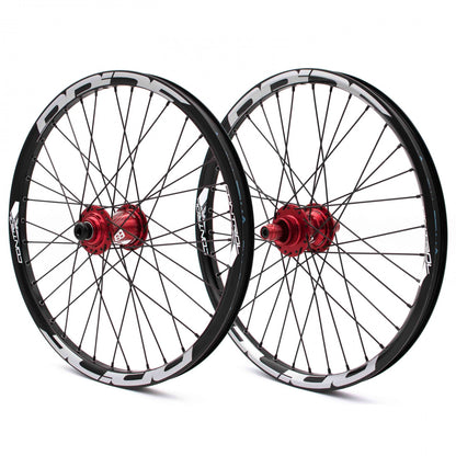 Paire de Roues PRIDE 20" (406mm) Control V1 Disc Axes 20/10mm Rouge