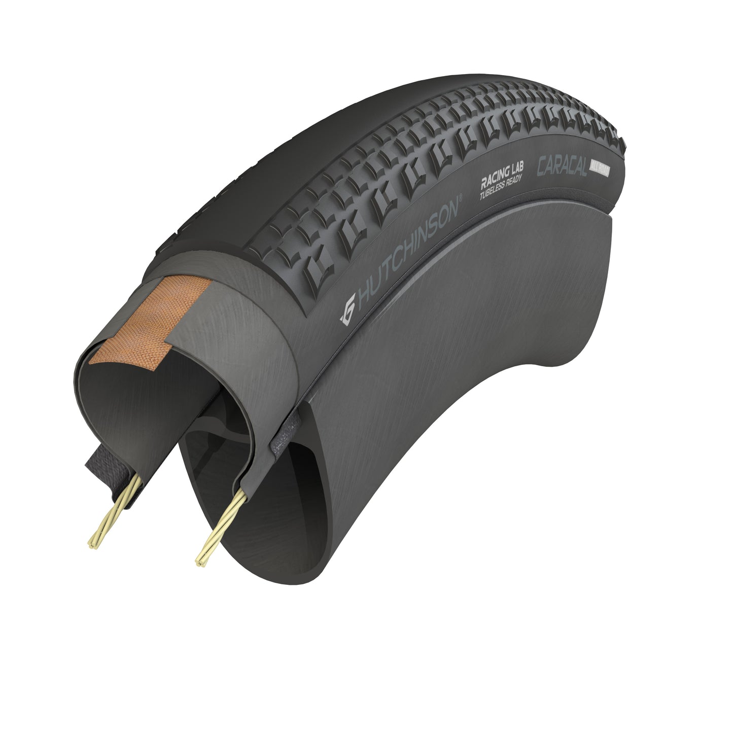 Pneu HUTCHINSON CARACAL ALLROAD 700x35 Tubeless Ready Beige