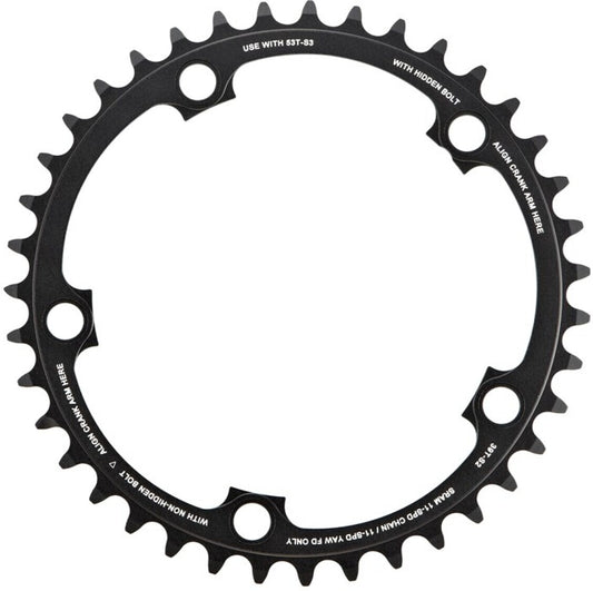 Plateau intérieur SRAM RED 22 / Force 22 X-Glide R 39 dents, entraxe 130 mm, référence 11.6218.009.005
