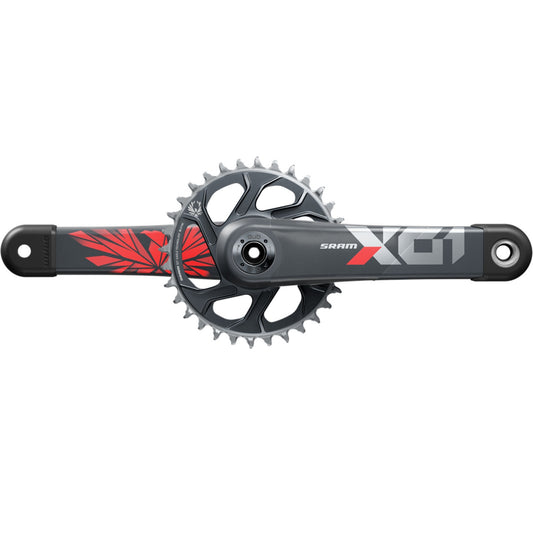 Pédalier Mono 12V SRAM EAGLE X01 DUB 49mm Rouge
