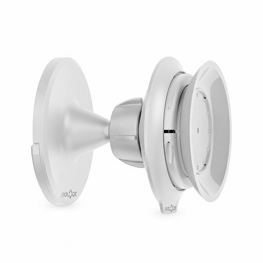 Support Mural FIDLOCK VACUUM Blanc — vue du produit sur fond blanc