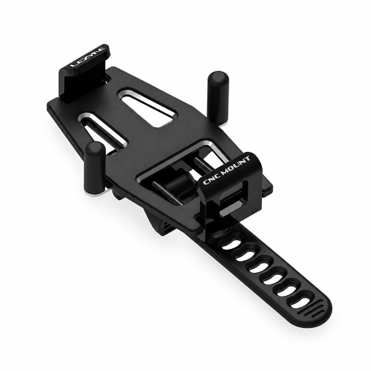 Support Smartphone LEZYNE CNC PHONE MOUNT Aluminium — vue du produit sur fond blanc