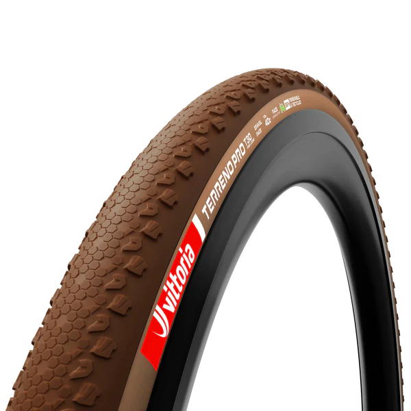 Pneu VITTORIA TERRENO PRO T30 Fine Loose Gravel Race 700x40c Tubeless Ready Souple Marron