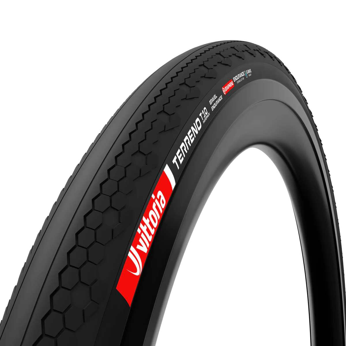 Pneu VITTORIA TERRENO T10 Gravel Endurance HARDPACK 700x37c Gravel Endurance Tubeless Ready Souple Noir
